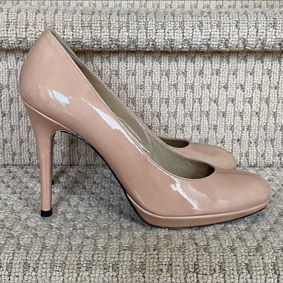 Stuart Weitzman Nude Platform Platswoon Pump 8.5 - Picture 6 of 9